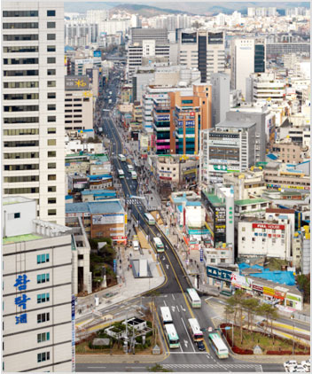 대중교통 전용지구(실개천1.05km 사진)